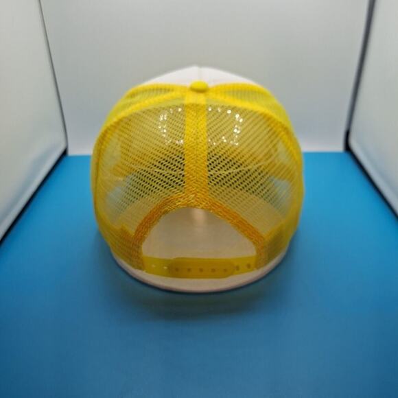 Fort Worth Trucker Snapback Hat Cap Yellow Foam "Where The West Begins" - Picture 4 of 7